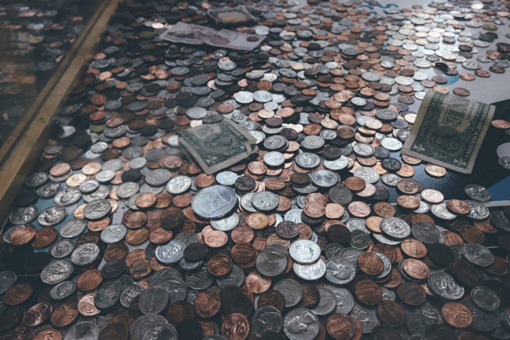 Old coins, money & banking